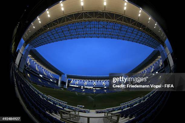 General overview of the Arena Pantanal during the 2014 FIFA World Cup Host City Tour on May 20, 2014 in Cuiaba, Brazil.