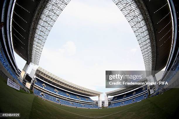 General overview of the Arena Pantanal during the 2014 FIFA World Cup Host City Tour on May 20, 2014 in Cuiaba, Brazil.