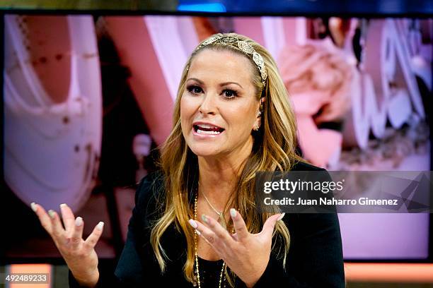 Singer Anastacia attends 'El Hormiguero' Tv show at Vertice 360 Studio on May 20, 2014 in Madrid, Spain.