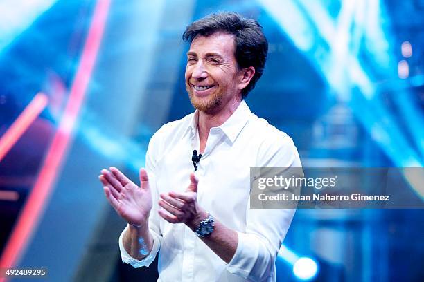 Singer Pablo Motos attends 'El Hormiguero' Tv show at Vertice 360 Studio on May 20, 2014 in Madrid, Spain.