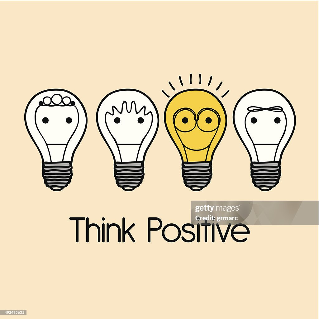 Think Positive Abstract Think Positive High-Res Vector Graphic - Getty Images