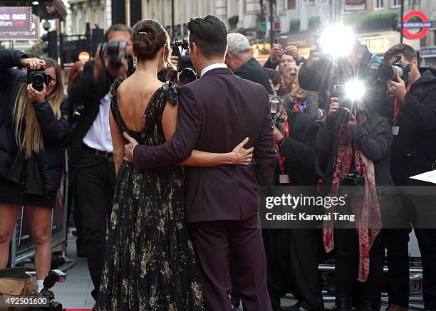 Rachel Weisz and Colin Farrell attend a screening of "The Lobster" during the BFI London Film Festival at Vue West End on October 13, 2015 in London,...