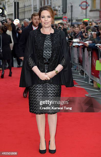 Olivia Colman attends a screening of "The Lobster" during the BFI London Film Festival at Vue West End on October 13, 2015 in London, England.