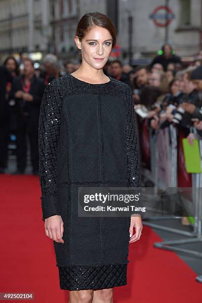 Ariane Labed attends a screening of "The Lobster" during the BFI London Film Festival at Vue West End on October 13, 2015 in London, England.