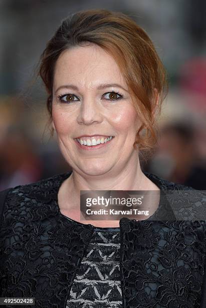 Olivia Colman attends a screening of "The Lobster" during the BFI London Film Festival at Vue West End on October 13, 2015 in London, England.