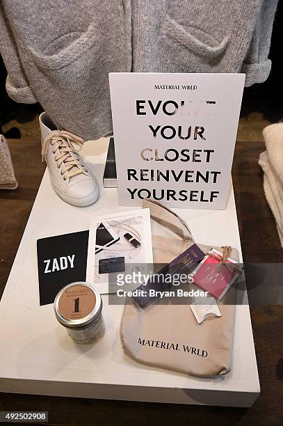 The Material Wrld Fashion Trade-In Card Launch Event at Steven Alan Chelsea Store on October 13, 2015 in New York City.