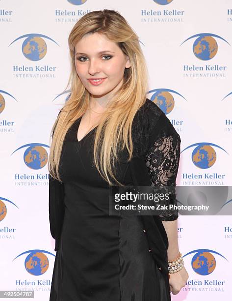 Actress Abigail Breslin attends the 2014 Spirit of Helen Keller gala at 583 Park Avenue on May 20, 2014 in New York City.