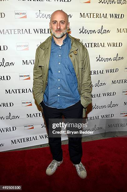 Designer Steven Alan attends the Material Wrld Fashion Trade-In Card Launch Event at Steven Alan Chelsea Store on October 13, 2015 in New York City.