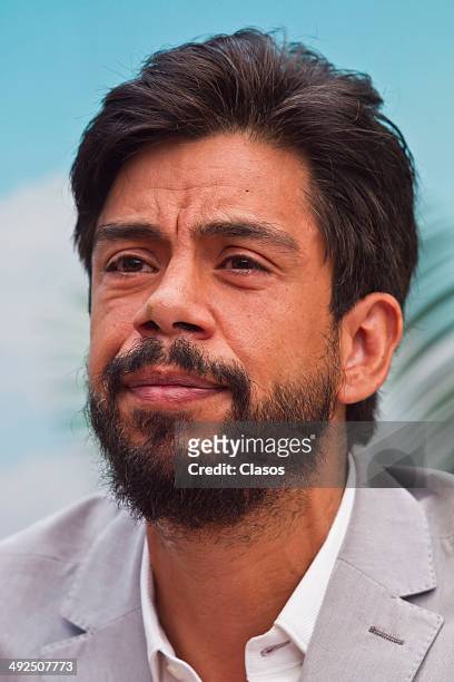 Mexican actor Hector Jimenez attends a press conference to announce the new film Cambio de Ruta on May 20, 2014 in Mexico City, Mexico.