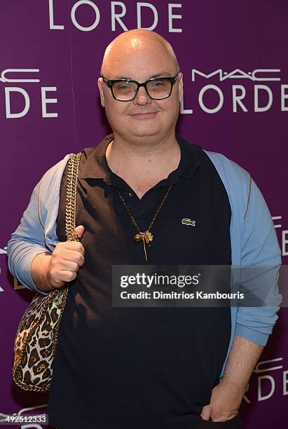 Editorial director of PAPER magazine Mickey Boardman attends the MAC Cosmetics launch of their collaboration with Lorde at the MAC Pro Showroom on...