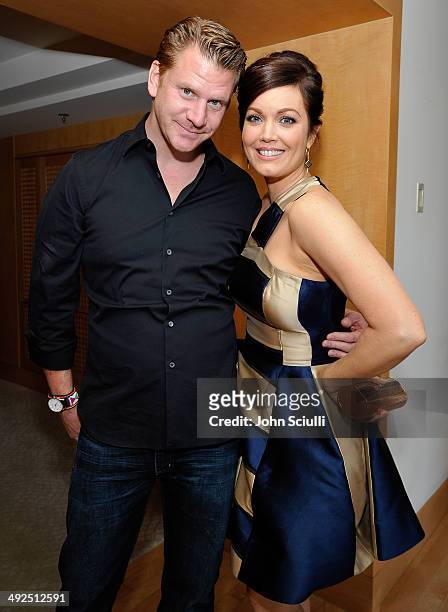 Actors Bellamy Young and Dash Mihok attend the Danny Seo & AmericaShare Party presented by Movado at L'Ermitage Beverly Hills Hotel on May 20, 2014...