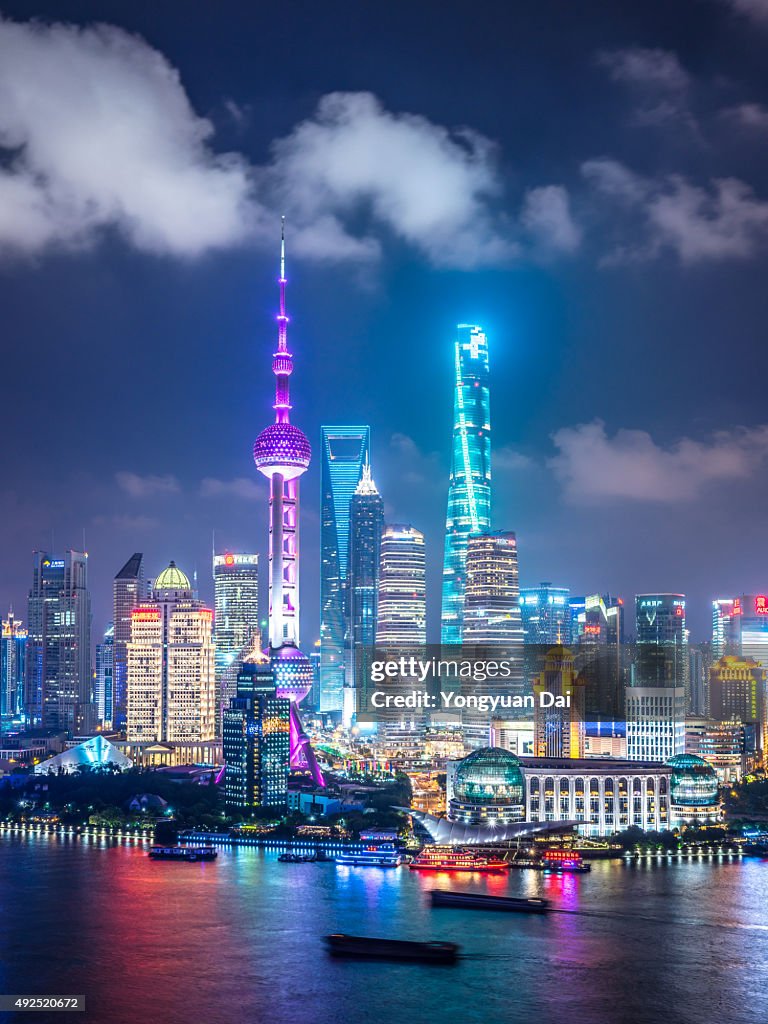 Shanghai Skyline at Night