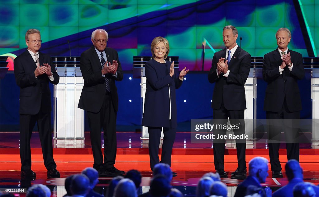 Democratic Presidential Candidates Hold First Debate In Las Vegas