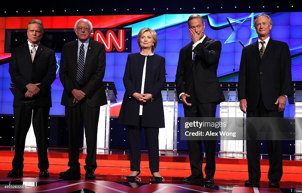 Democratic Presidential Candidates Hold First Debate In Las Vegas