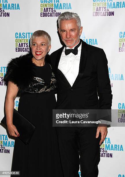 Baz Luhrmann and Catherine Martin attend the Casita Maria Fiesta 2015 at The Plaza Hotel on October 13, 2015 in New York City.