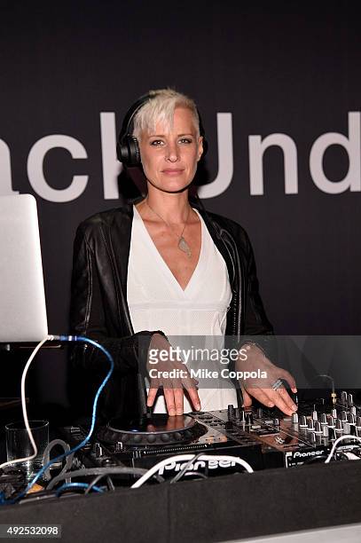 Eve spins as TAG Heuer announces Tom Brady as the new brand ambassador and launches the new Carrera - Heuer 01 on October 13, 2015 in New York City.