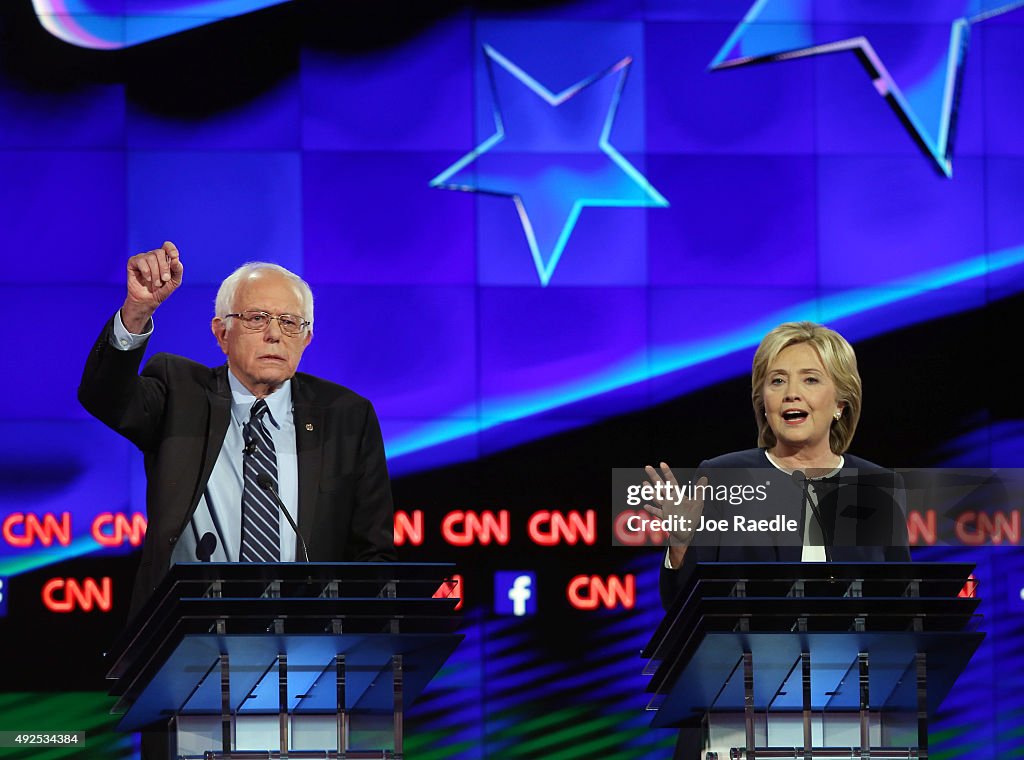 Democratic Presidential Candidates Hold First Debate In Las Vegas