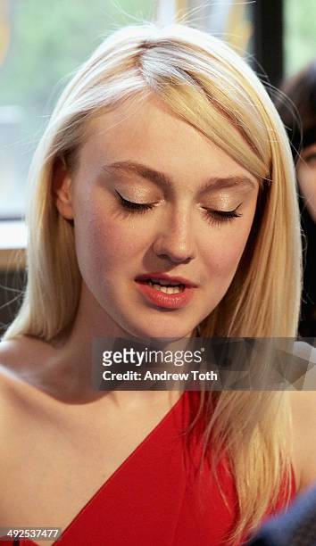 Actress Dakota Fanning attends the "Night Moves" premiere at Sunshine Landmark on May 20, 2014 in New York City.