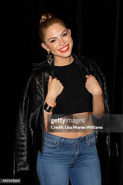 Joelle Hadjia arrives at the 'Transformers - Age Of Extinction' footage screening at Event Cinemas George Street on May 21, 2014 in Sydney, Australia.