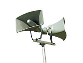Public address system loud speaker - isolated