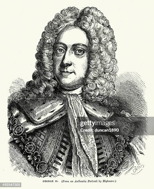king george ii - george ii of great britain stock illustrations