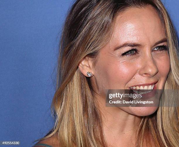 Actress Alicia Silverstone, earring detail, attends the premiere of A24's "Room" at the Pacific Design Center on October 13, 2015 in West Hollywood,...