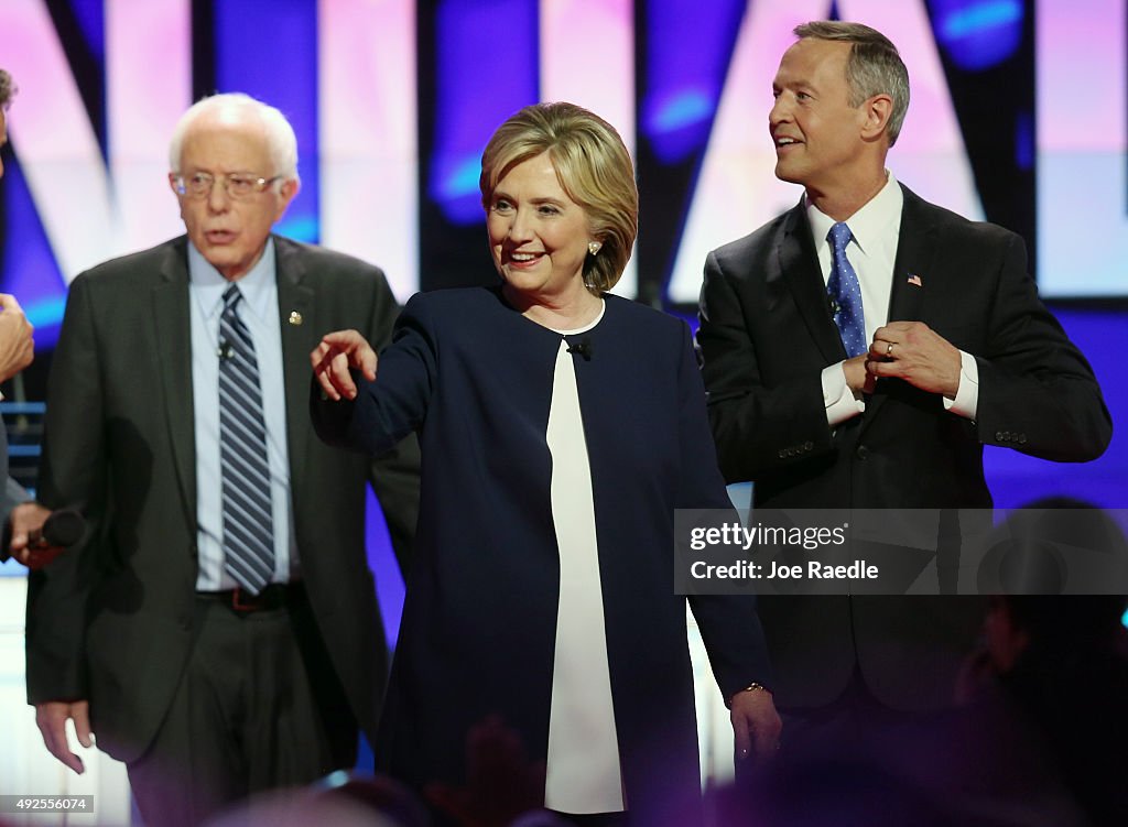 Democratic Presidential Candidates Hold First Debate In Las Vegas