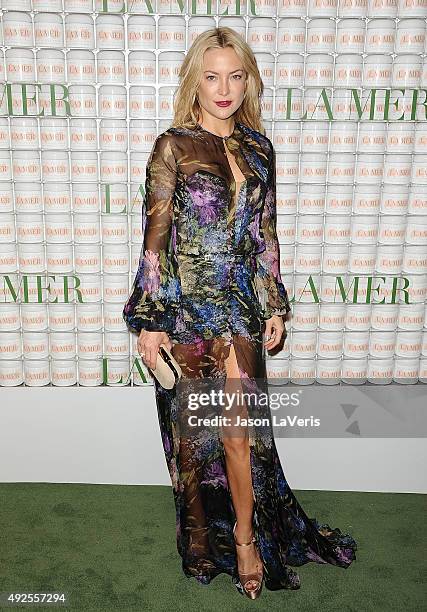 Actress Kate Hudson attends the La Mer celebration of an Icon event at Siren Studios on October 13, 2015 in Hollywood, California.