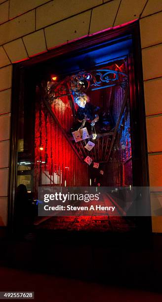 Atmosphere at the "Crimson Peak" Inspired Window unveiling at Bergdorf Goodman on October 13, 2015 in New York City.