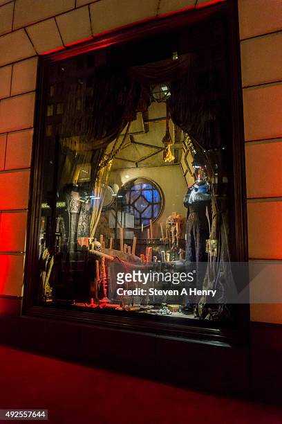 Atmosphere at the "Crimson Peak" Inspired Window unveiling at Bergdorf Goodman on October 13, 2015 in New York City.