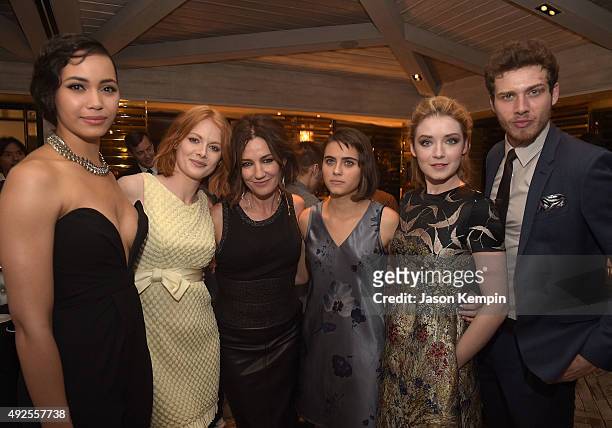Madeleine Mantock, Emily Beecham, Orla Brady, Ally Ioannides, Sarah Bolger and Oliver Stark attend the after party for the screening of AMC's "Into...