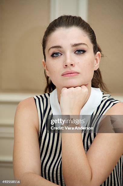 Eve Hewson at "The Knick" Press Conference at the Waldorf Astoria Hotel on October 12, 2015 in New York City.