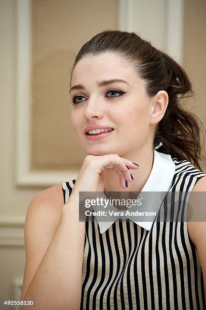 Eve Hewson at "The Knick" Press Conference at the Waldorf Astoria Hotel on October 12, 2015 in New York City.