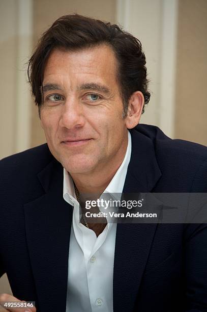 Clive Owen at "The Knick" Press Conference at the Waldorf Astoria Hotel on October 12, 2015 in New York City.