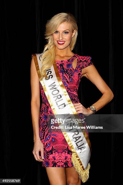 Miss World Australia 2013 Erin Holland arrives at the "Transformers - Age Of Extinction" footage screening at Event Cinemas George Street on May 21,...