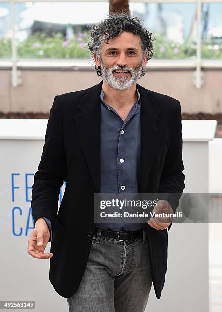 Actor Enrico Lo Verso attends the Sophia Loren Presents Cannes Classic Photocall during the 67th Annual Cannes Film Festival on May 21, 2014 in...