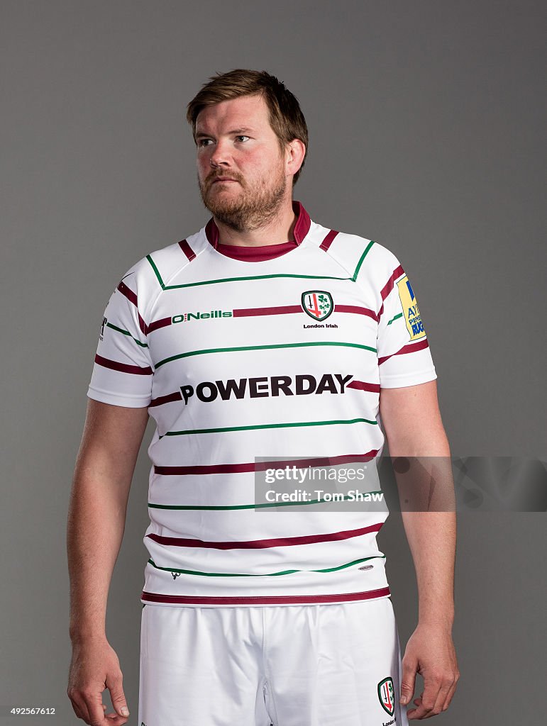 Nic Rouse Rugby Nic Rouse of London Irish poses for a picture during the London Irish ...