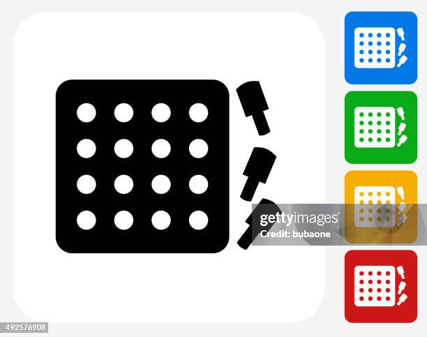 board game icon flat graphic design - checkers stock illustrations