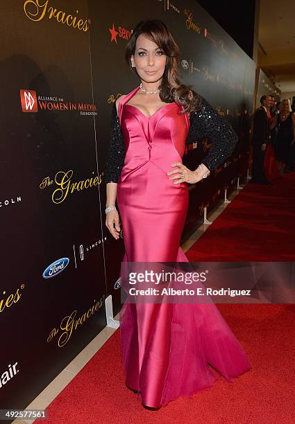 Radio host Moll Anderson arrives to the 39th Gracie Awards Gala at The Beverly Hilton Hotel on May 20, 2014 in Beverly Hills, California.