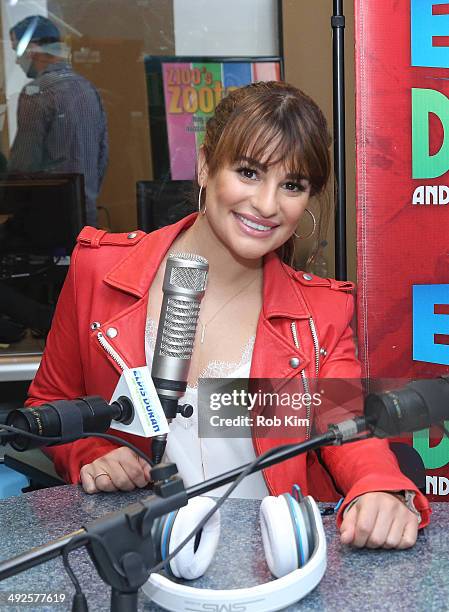 Lea Michele visits "The Elvis Duran Z100 Morning Show" at Z100 Studio on May 21, 2014 in New York City.