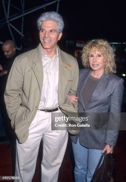Actor Jorge Rivero and wife Betty Moran attend the "Amores Perros" Hollywood Premiere on March 27, 2001 at GCC Galaxy 6 Theatres in Hollywood,...