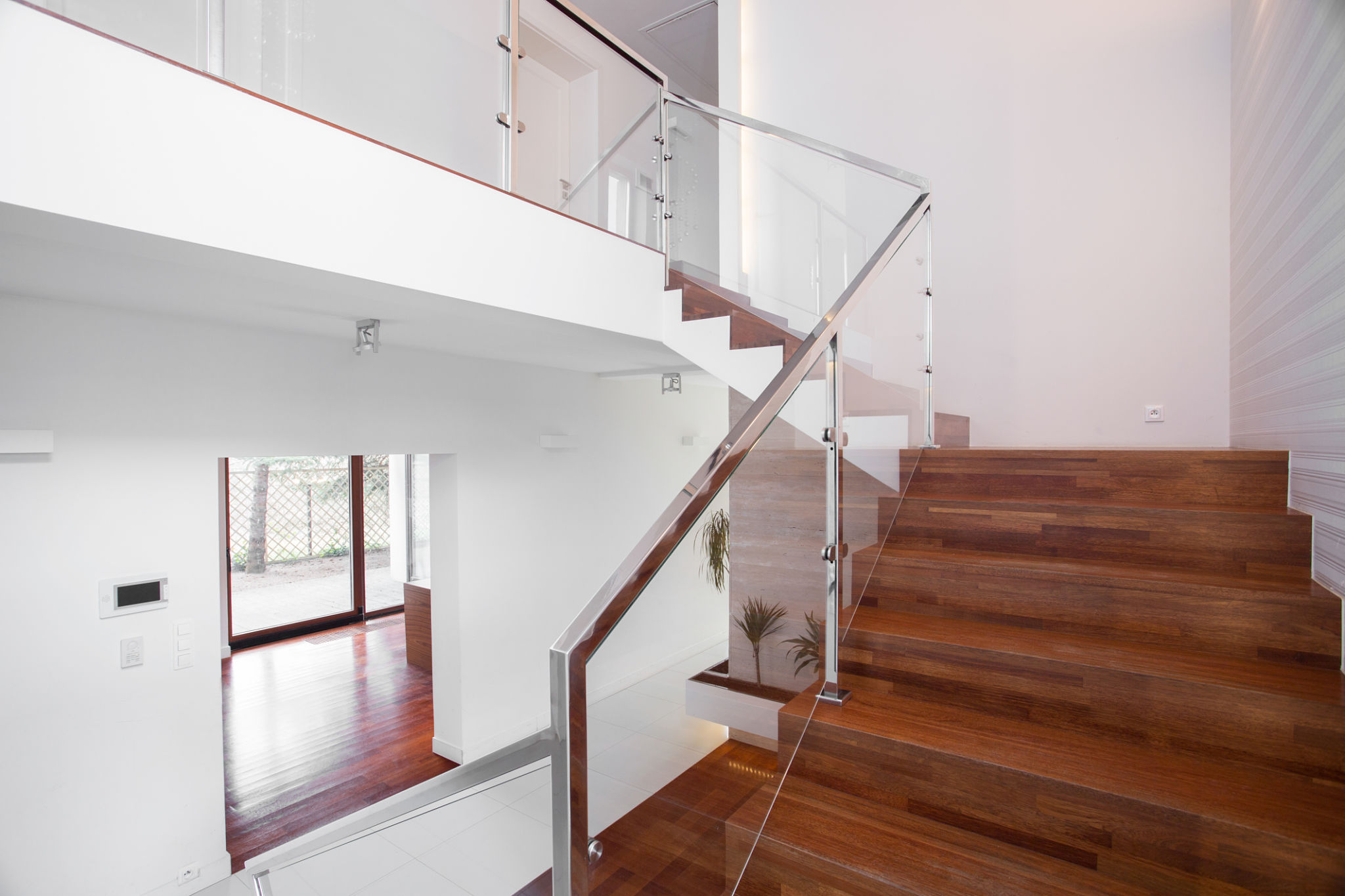 glass staircase