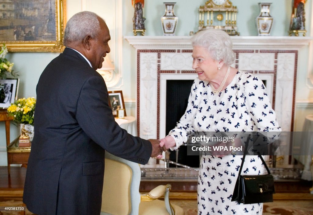 Queen Elizabeth II Receives Sir Frank Utu Ofagioro Kabui