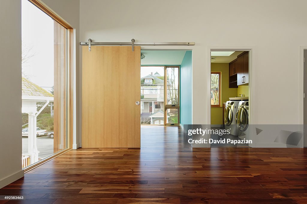 Modern style house interior with view of bedroom
