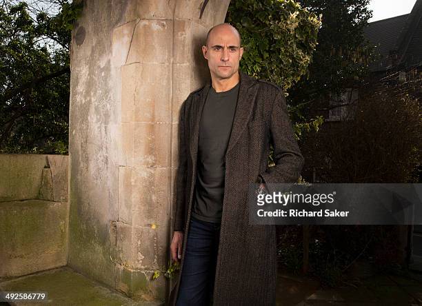 Actor Mark Strong is photographed for the Observer on March 6, 2014 in London, England.