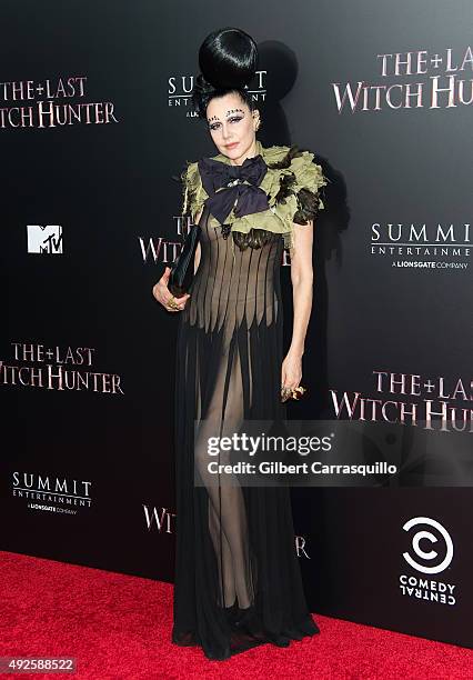 Susanne Bartsch attends "The Last Witch Hunter" New York Premiere at AMC Loews Lincoln Square on October 13, 2015 in New York City.