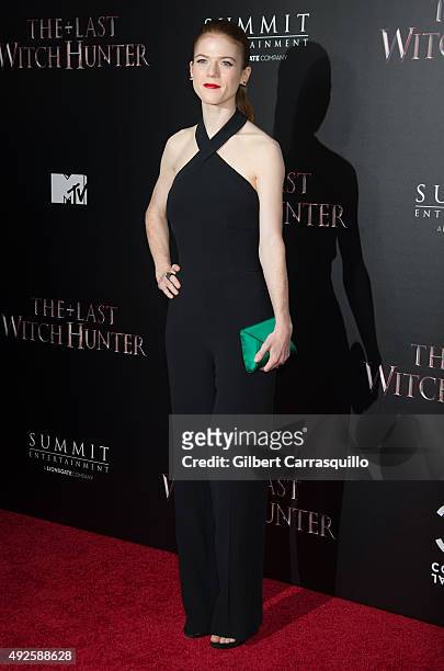 Actress Rose Leslie attends "The Last Witch Hunter" New York Premiere at AMC Loews Lincoln Square on October 13, 2015 in New York City.