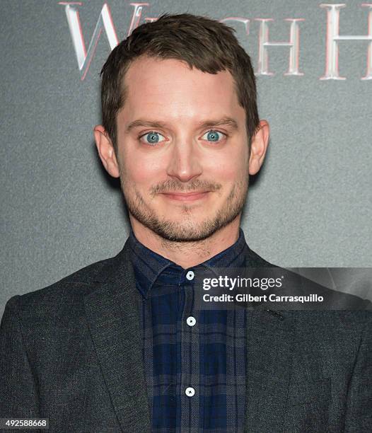 Actor Elijah Wood attends "The Last Witch Hunter" New York Premiere at AMC Loews Lincoln Square on October 13, 2015 in New York City.