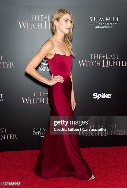 Actress Allegra Carpenter attends "The Last Witch Hunter" New York Premiere at AMC Loews Lincoln Square on October 13, 2015 in New York City.