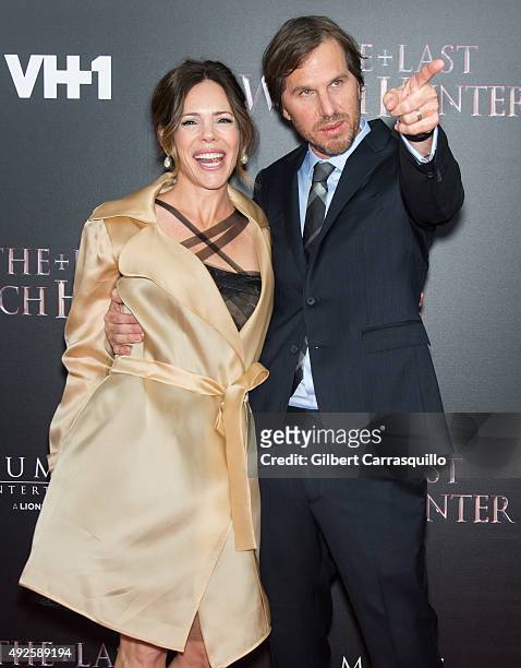 Producer Georgia Irwin and director Breck Eisner attend "The Last Witch Hunter" New York Premiere at AMC Loews Lincoln Square on October 13, 2015 in...